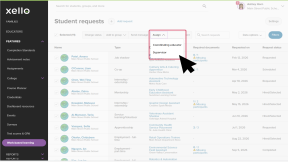The Student requests page. 11 students have been selected. The Assign dropdown is open and the cursor is about to choose between Coordinating educator or Supervisor.